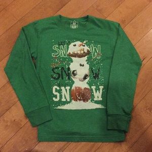 Wes and Willy Long Sleeve Christmas T-Shirt